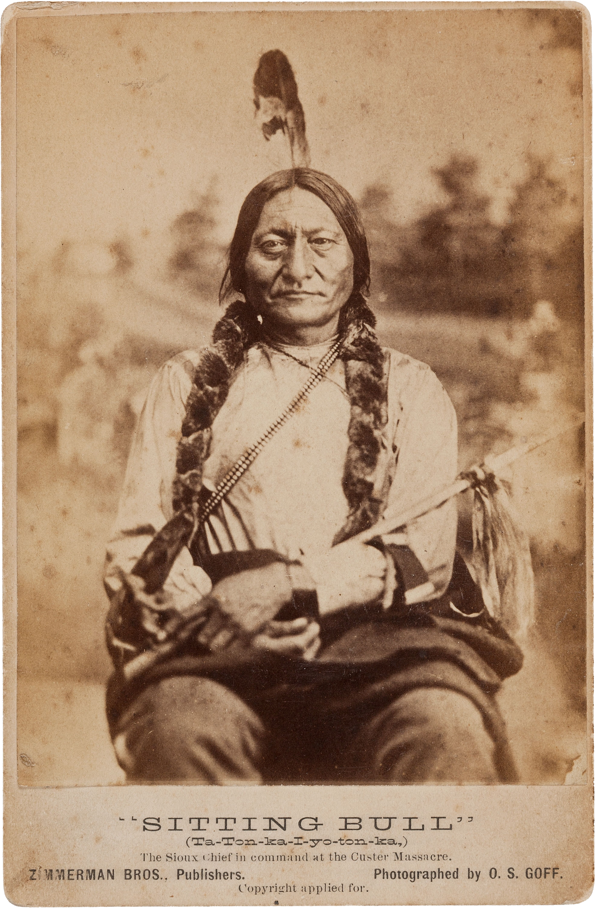 Native American Pin Pictured Sitting Bill Hunkpapa Souix Leader